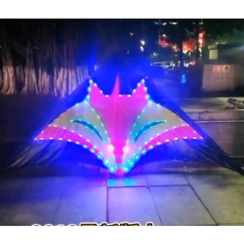 Single line kite toys 3d cometas para adultos kites for adults kite flying night light windsock pipas brinquedo ar livre atacado