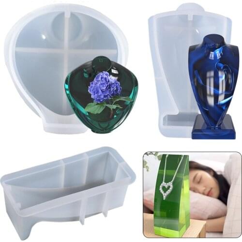 DIY Jewelry Stand Mold Mannequin Head Bust Display Mold Necklace Earring Holder Rack Organizer Mold Home Decoration