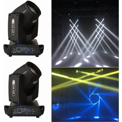 2pcs/lot Stage Moving Head Light Stage Lights 5R Beam Moving Head LED Lyre 200W Dj Moving Head Light for Show Disco