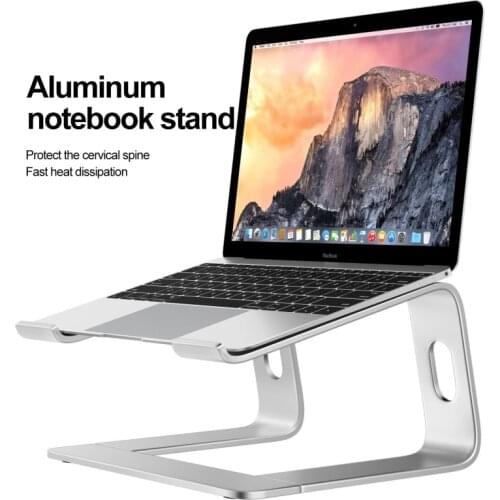 Portable Laptop Stand Aluminium Notebook Support Non-slip Metal Cooling Laptop Base Macbook Holder Bracket Computer Accessories