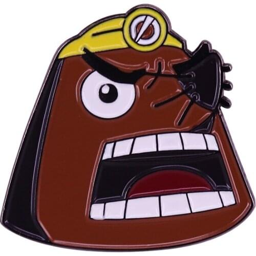 Show your love for the anti-resetting hero Mr. Resetti with this funny Animal Crossing brooch pin