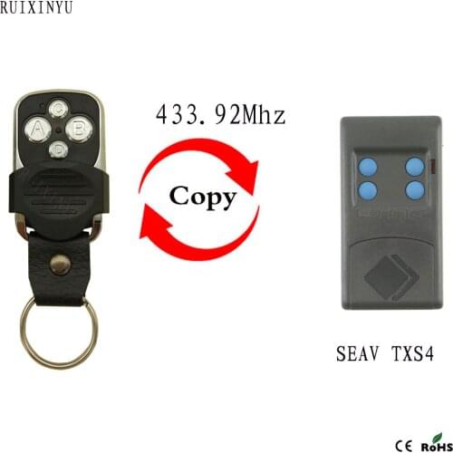 SEAV TXS4 remote control SEAV TXS4 433.92mhz garage door remote control