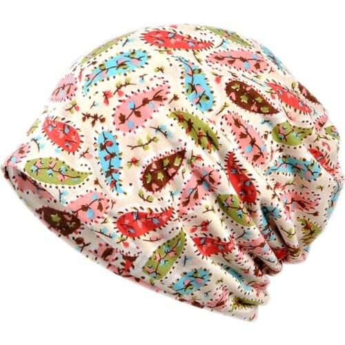 New Cotton Head Wrap Women Printed Chemo Cap Scarf Bohemian Style Summer Hat Soft Bandanas Fashion Headwear