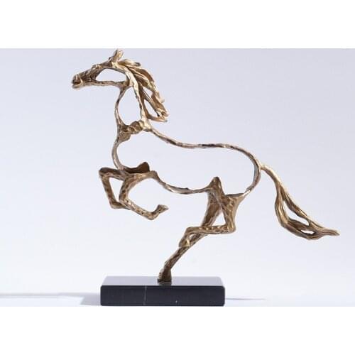 Desk decoration home decor creative The horse metal figurine decorations lucky nordic decorations antique home decor