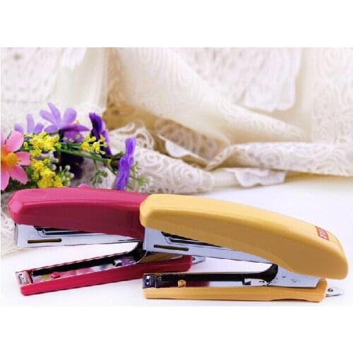 High quality Max Mini Stapler Plastic stationery Set Stapler Paper Office Accessories Mini Binder Stationery Set