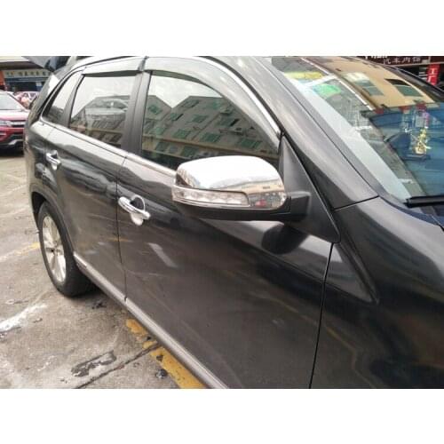 For Kia Sorento 2009-2018 High-quality ABS Chrome rearview mirror decoration cover anti-rub protection car accessories