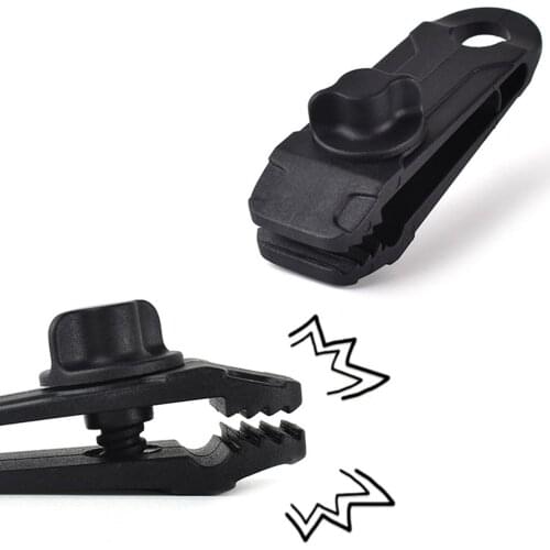 10pcs Tarpaulin Clip Awning Tent Lashing Buckle Nylon Outdoor Rope Clips Mountaineering Camping Accessories Tighten Tools Hot