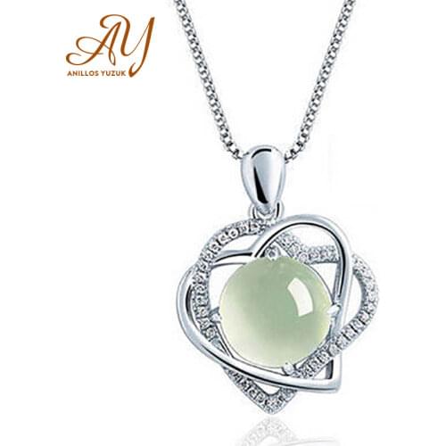 Anillos Yuzuk 6 Colors 925 Silver Jewely Hear Charm Pendant Necklaces for Women New Fashion Jewely New Fashion Fine Jewelry Gift