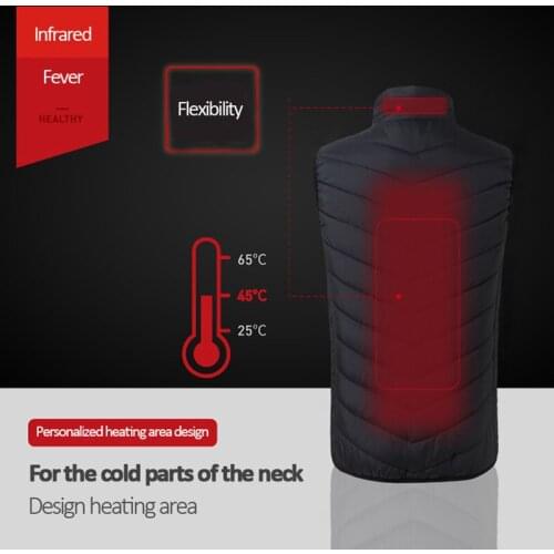 Electric Heated Vest Heated Jacket Men Women Winter USB Heating Waistcoat Thermal Outdoor Sleeveless Heated Vest Hiking Climbing