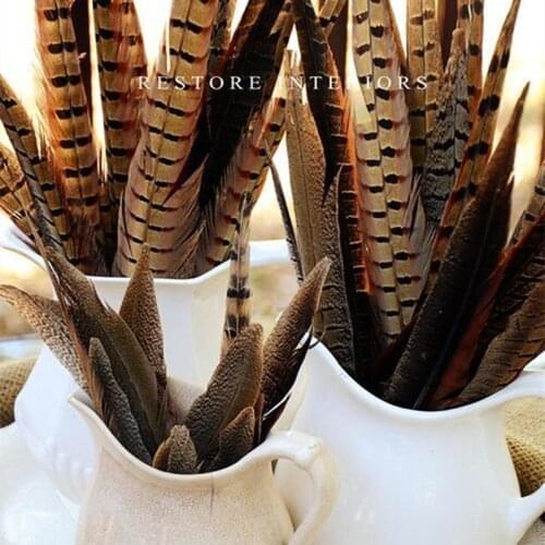 10/50pcs Natural Pheasant Tail Feathers Home Crafts 20-75cm for Jewelry Headwear Accessories Decorative Male Pheasant Plumes