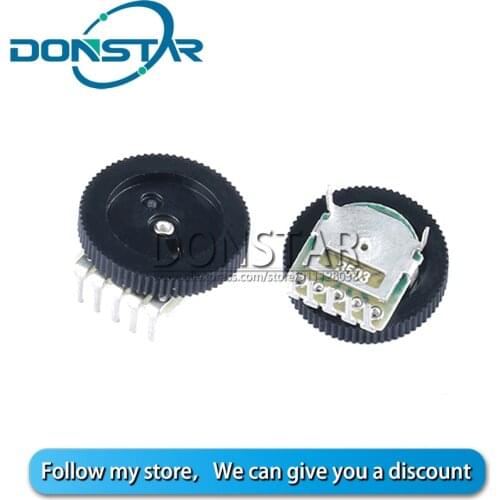 10PCS 5Pin Volume Adjustment Stereo Audio Gear Potentiometer 1K 2K 5K 10K 20K 50K 100K B103/B102/B503/B104/B502K OHM For MP3 MP4