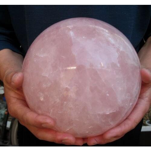 11275g NATURAL ROSE QUARTZ CRYSTAL SPHERE BALL Healing