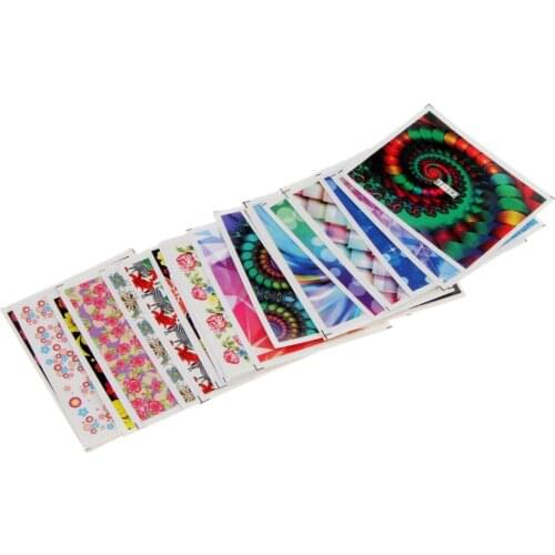 20pcs 3D Nails Art Mixed Styels Designs Decal Manicure Nail Art Tip Sticker