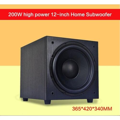 200W high power 12-inch Home Theater Subwoofer DIY S013 Passive Subwoofer TV Computer Speakers Enthusiast HiFi Audio Amplifier