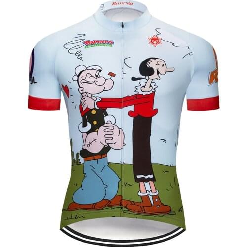 2020 Popeye Pro Team Cycling Jersey Pro Team Orange Cycling Jersey