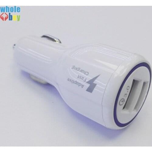 30pcs/lot Fast Quick Charge 3.0 Stand Dual USB QC3.0 Car Charger 2.4A for Samsung Galaxy S6 for HTC M9 Nexus 6 LG G4