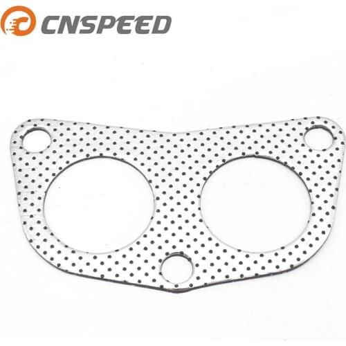 CNSPEED 5pcs/lot Aluminum Exhaust Gasket/Car Engine Downpipe Flange/Exhaust Pipe Gasket For Honda D15-B18 Car YC101117