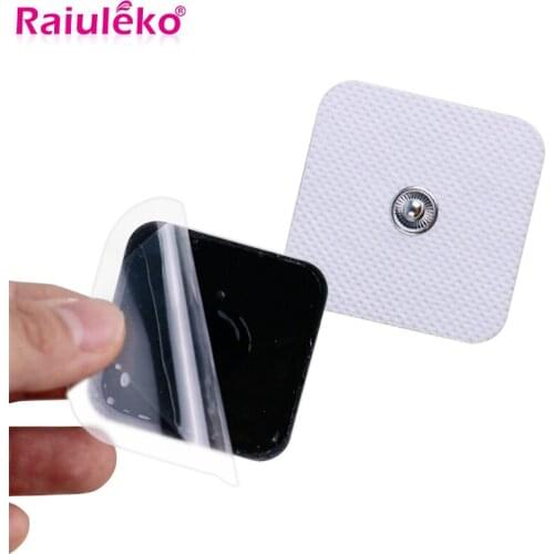 50Pcs/Lot Self Adhesive Pulse Gel Electrode Pads Patch For Tens Acupuncture Therapy Body Massager Electrical Muscle Stimulator