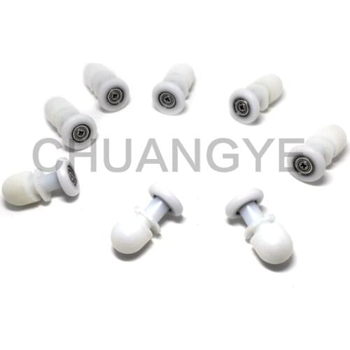 8PCS New Bathroom Steam Shower Door Pulleys Runners Rollers Single Wheels 25mm