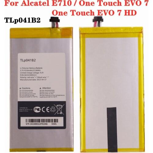 4150mAh TLP041B2 Tablet Battery For Alcatel E710 / One Touch EVO 7 / One Touch EVO 7 HD Tablet Rechargeable Battery