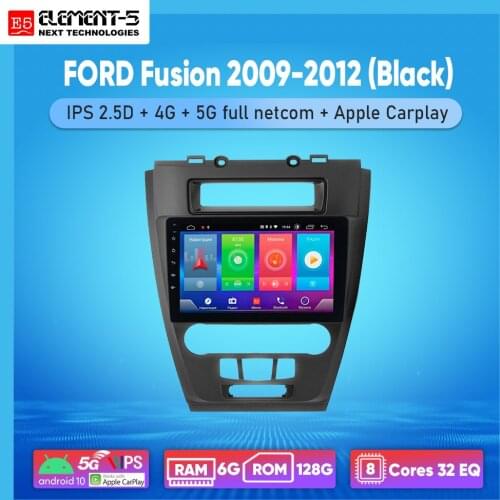 ELEMENT-5 10" 2G+32G Android 10 4G WIFI RDS DSP Car Radio Multimedia Video Player For FORD Fusion 2009-2012 Navigation GPS