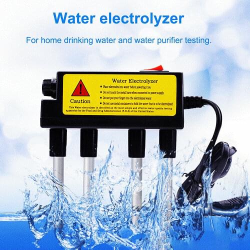 Free Shipping Portable Black Water Electrolyzer Quick Water Quality Testing Electrolysis Iron Bars TDS Water Tester Tool