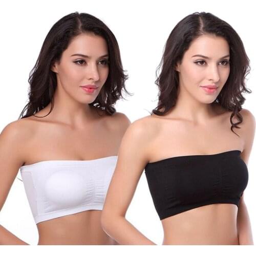 Seamless Bras for Women Anti-glare Chest Wrap Strapless Underwear with Chest Pad Underwear Sexy Bra Women Lingerie