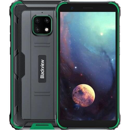 Blackview BV4900 IP68 Mobile Phone Quad Core Android 10 3GB+32GB 8.0MP 5580mAh 5.7 Inch NFC 4G LTE Rugged Waterproof Smartphone