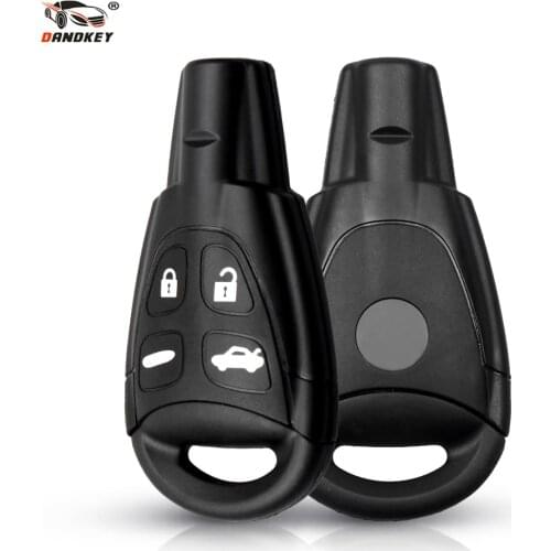 Dandkey Car Styling Case Smart Key Shell For SAAB 93 95 9-3 9-5 Button Keyless Entry 4 Buttons Remote Keys Shell Case