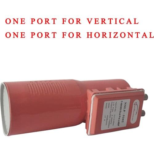Digital Ready C band Twin Output LNBF with Vertical and Horizontal independent output