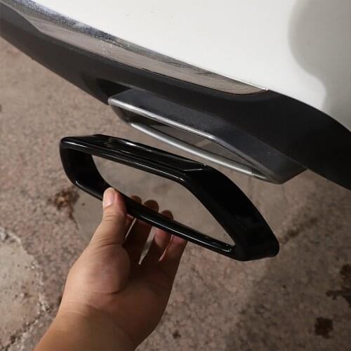 For 2018-2021 BMW 5 Series stainless steel Black Car Tail Throat Exhaust Pipe Decoration Cover Sticker Car Accessories