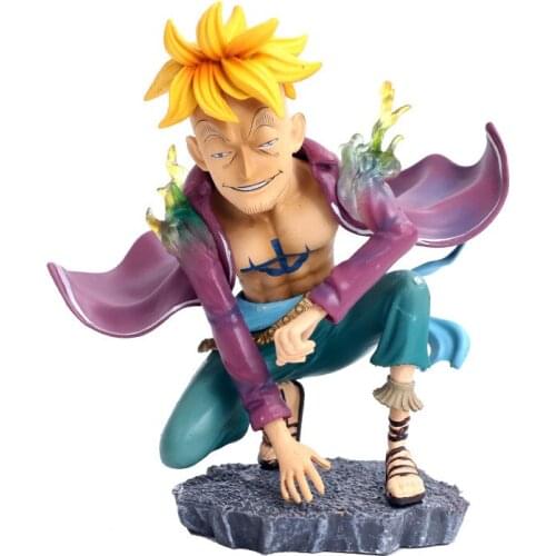 Anime One Piece Marco The Phoenix PVC Action Figure Statue Collectible Model Kids Toys Doll Gifts 12cm