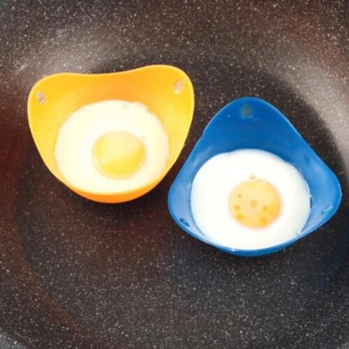 4pcs Environmentally Friendly High Temperature Resistant Silicone Egg Cooker Egg Steamer Pot Mold Kitchen Tool