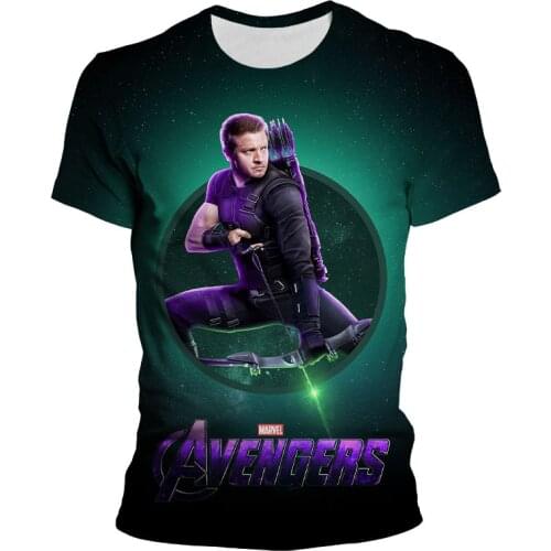 New Marvel Avengers Hawkeye 3D T Shirt Men Women Summer Short Sleeve Fashion Cool Printed Brand T-shirt Cool Tops Tee Clothing