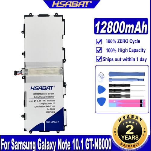 HSABAT SP3676B1A 11500mAh Battery for Samsung Galaxy Note 10.1 GT-N8000 N8005 GT-N8010 N8013 N8020 P7500 GT-P7510 P5100 P5113