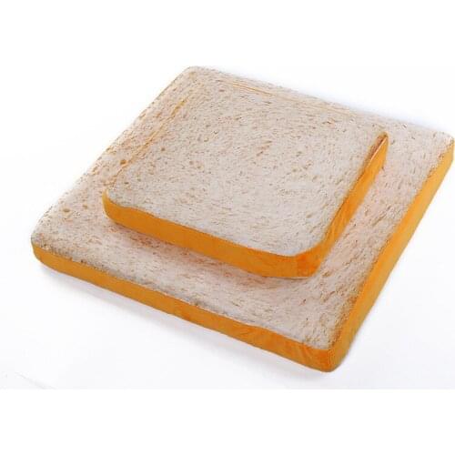 Square Cushion Comfortable Soft Toast Bread Slice New Creative Fashion Back Cushion Seat Cushions House Supplies Home Decor
