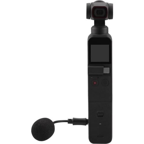 Mini Vlog Microphone for DJI OSMO Action,Wireless Video Mic 3.5mm TRS Microphone Plug and Play Mic