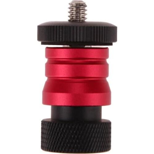 Quick Release 1/4'' Mini Tripod Ball Head Ballhead Detachable Plate for Arm Monitor LED Light for Mount Stand with Detachable