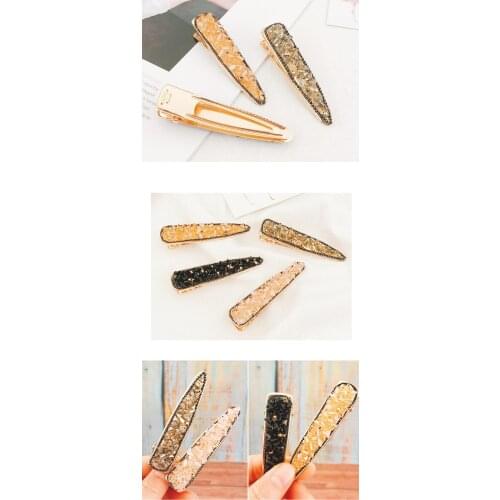 Fashion Bling Crystal Hairpins Hair Clip Headwear for Women Girls Rhinestone Pins Barrette Styling Tools Accessories