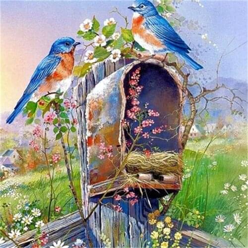 Bird Animal Flower DIY Embroidery Cross Stitch 11CT Kits Needlework Craft Set Printed Canvas Cotton Thread Dropshipping