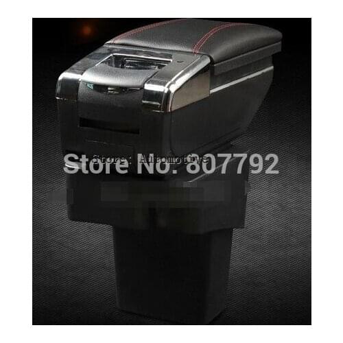 Upgrade 7 Generation Car Armrest Storage Center Console Box for 2010-2012 2014 2015 for Hyundai Solaris/Verna