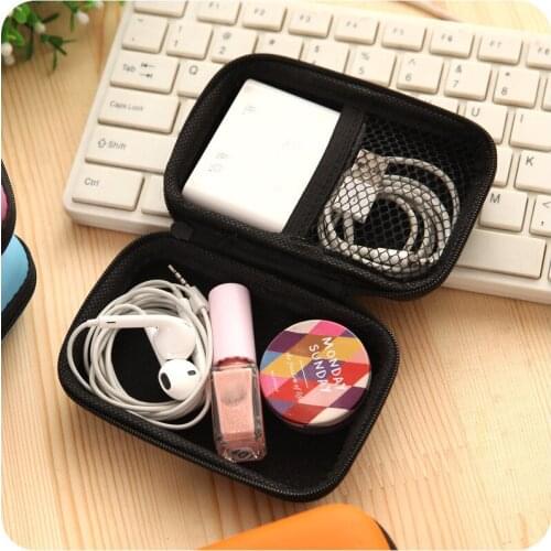 Portable Data Cable Storage Bag Headphone Case Container Cable Earbuds Data Wire Phone Charger Earphone Storage Box Package Bags