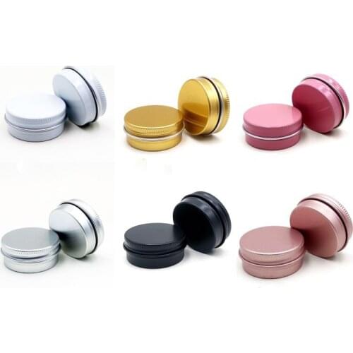 100 x 15ml Aluminum Tins Cosmetic Cream Containers Empty Makeup Packaging Jars Metal Serum Facial Foot Masks Beauty Pots Cans