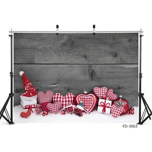 Christmas Decoration Wooden Board Vinyl Photography Background Decor Children Newborn Baby Party Backdrop For Photo Studio Props