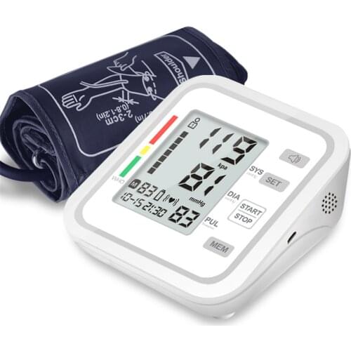 Household Fully Automatic Upper Arm LCD Digital Display Electronic Sphygmomanometer Blood Pressure Monitor Live Voice