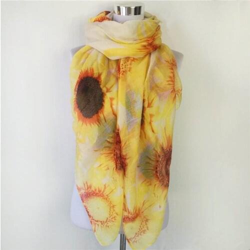 10pcs/lot Women Spring Summer Thin Flower Scarf Literature viscose Scarf Female Sunscreen Shawl