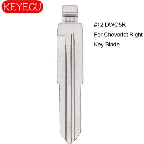 KEYECU 10PCS KEYDIY Universal Remotes Flip Blade 12# Right , DWO5R for Chevorlet