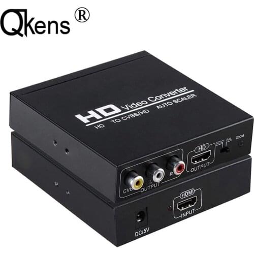 High Quality HD TO CVBS AV Hdmi-compatible AUTO SCALER NTSC PAL Video Converter for VHS VCR Computer DVD Laptop PC To TV Monitor