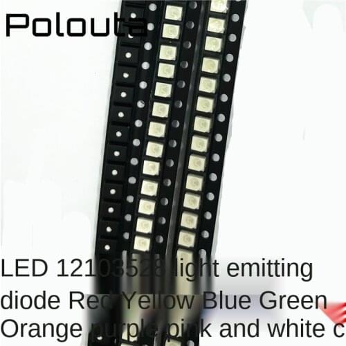 100 Pcs Original Epistar Emitting Diode SMD 3528 LED Chip Color LEDs Light Beads For Strip Bulbs Spotlight Accessories Wholesale