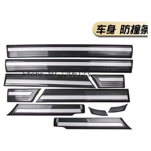 1998 -2007Car body door plate strips protection for Toyota Land Cruiser LC100 front and rear anti-scratch silicone bumper strip